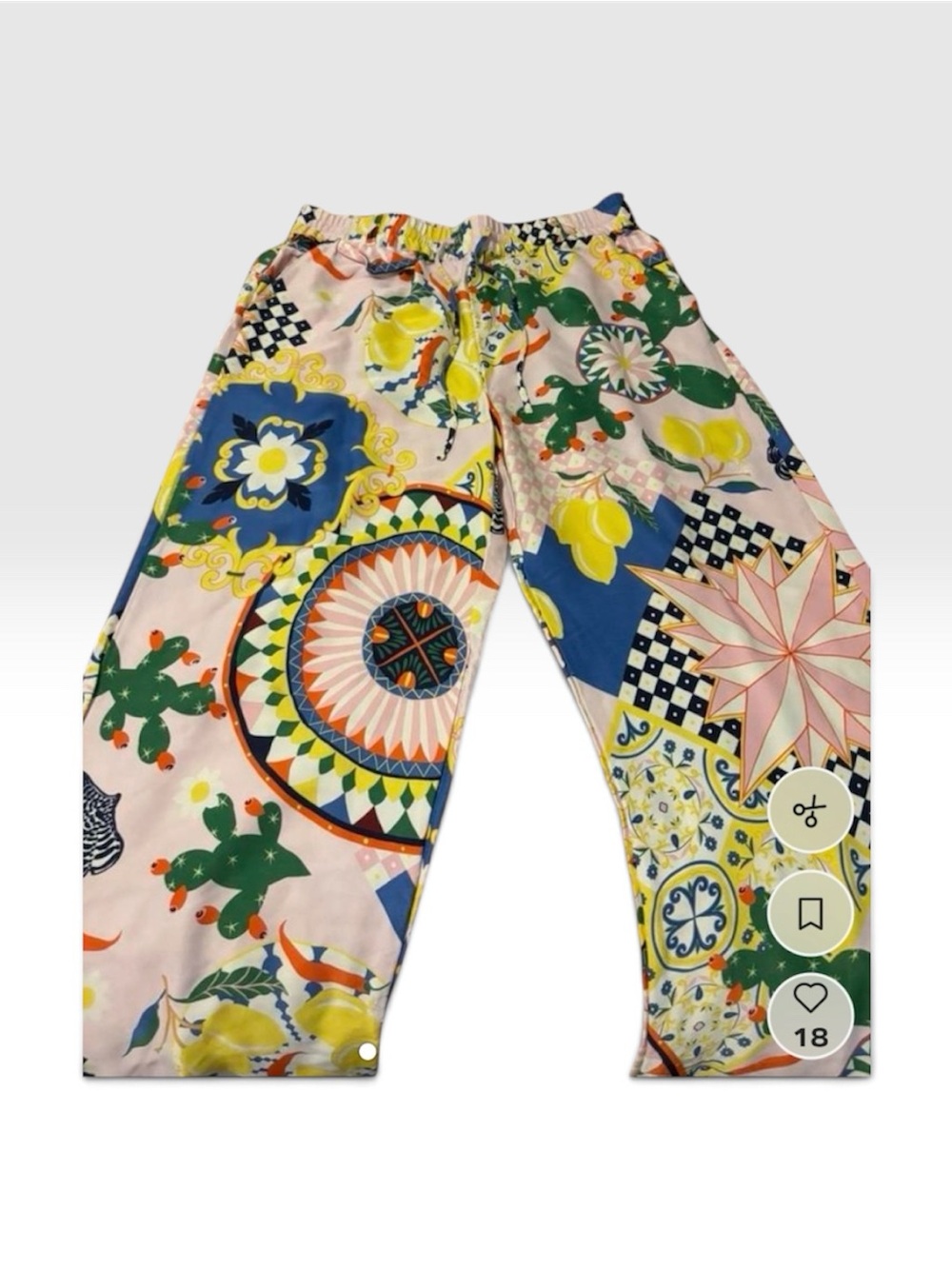 Maeve Multicolor Patterned Pants - Playful Print M